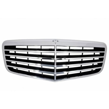 Μάσκα Για Mercedes-Benz E-Class W211 06-09 Avantgarde Χρώμιο/Μαύρο